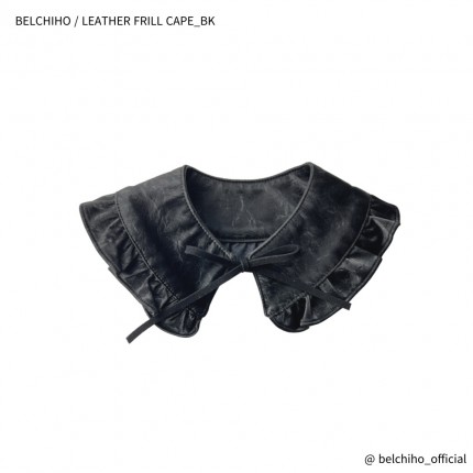 [BCO] LEATHER FRILL CAPE